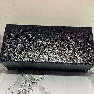 Prada box great for wallets or card cases EUC